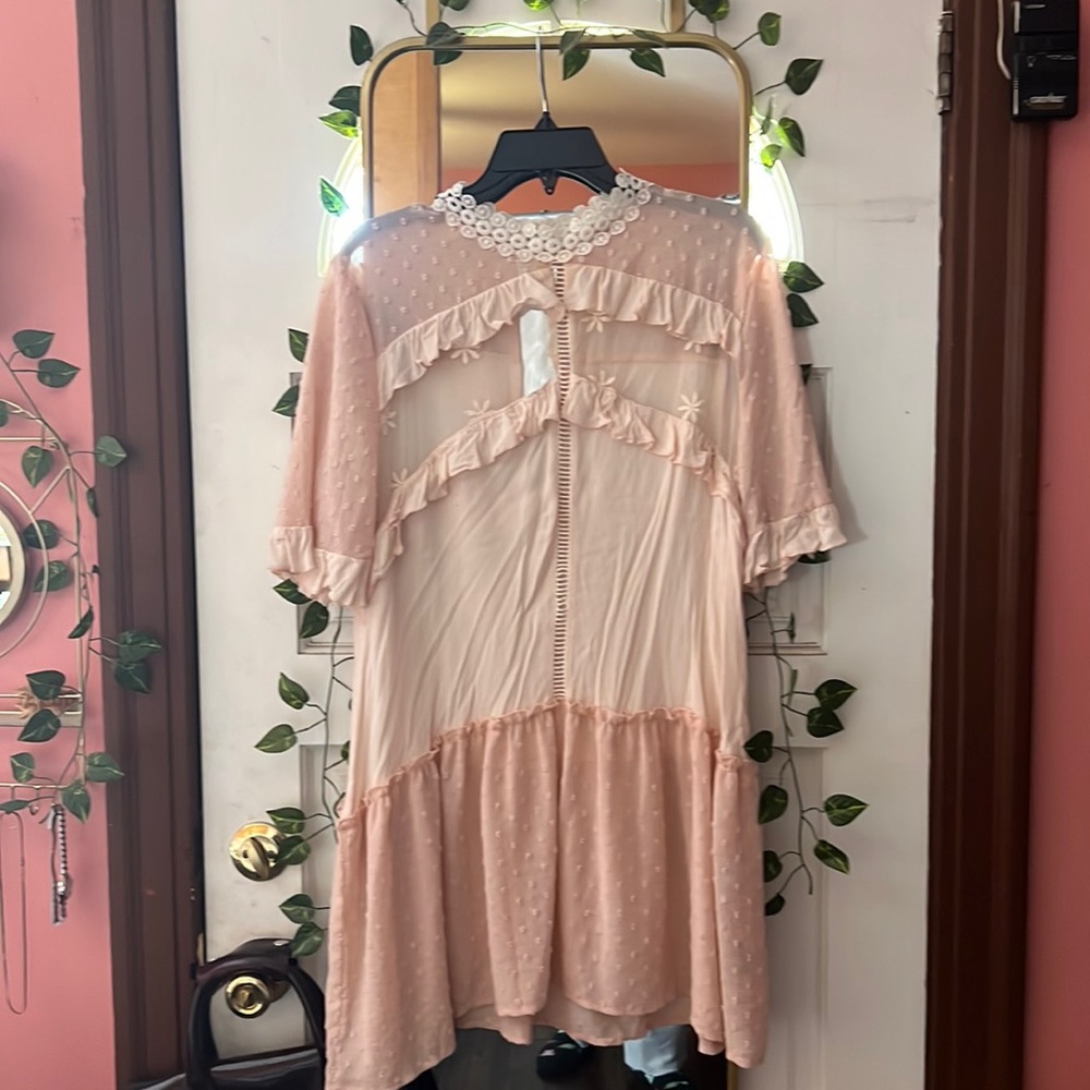 Beautiful pale pink pastel mini dress